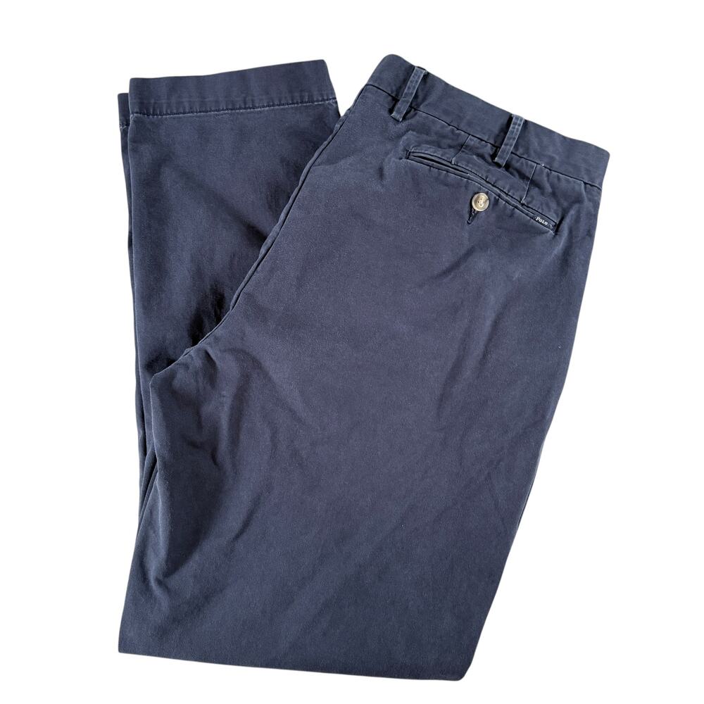 Polo Ralph Lauren Chino Pants Slacks Blue Sz 38x32‎